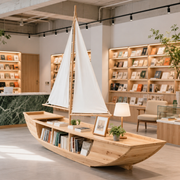 Story Harbor Wooden Sailboat Bookshelf