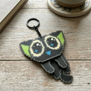 Pixel Art 3D Building Block Keychain