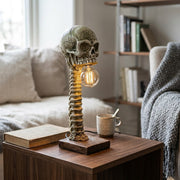 Witching Hour Skull Spine Desk Lamp