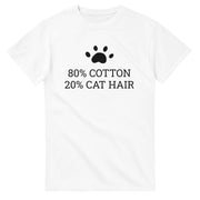 80% Cotton 20% Cat Hair Creative T-Shirt