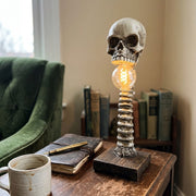 Witching Hour Skull Spine Desk Lamp