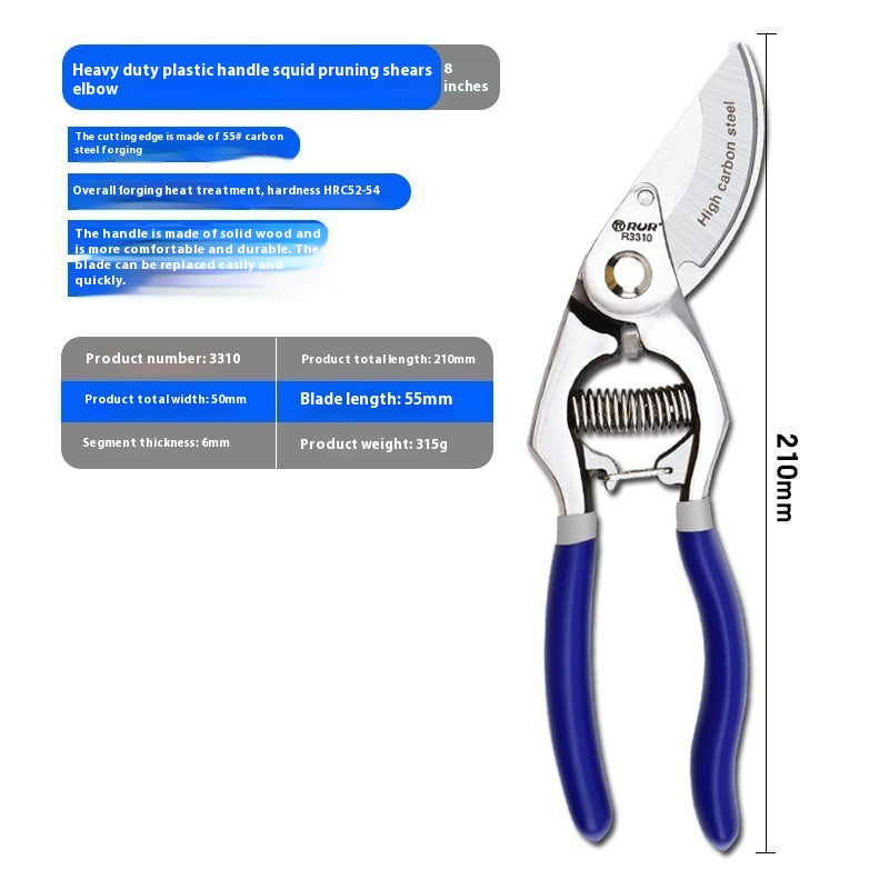 Labour-saving pruning shears detail view
