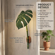 Tea Garden Outdoor Bionic Bamboo Wall Sconce Lamp