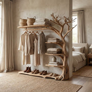 Sculptural Tree Branch Wardrobe Display Storage Rack