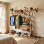 Sculptural Tree Branch Wardrobe Display Storage Rack