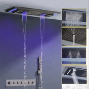 Luxury Rainfall LED Color-Changing Shower Set
