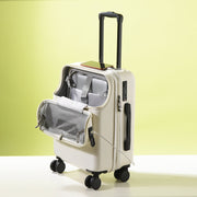 Easy Access Elegant Front-Opening USB Charging Luggage