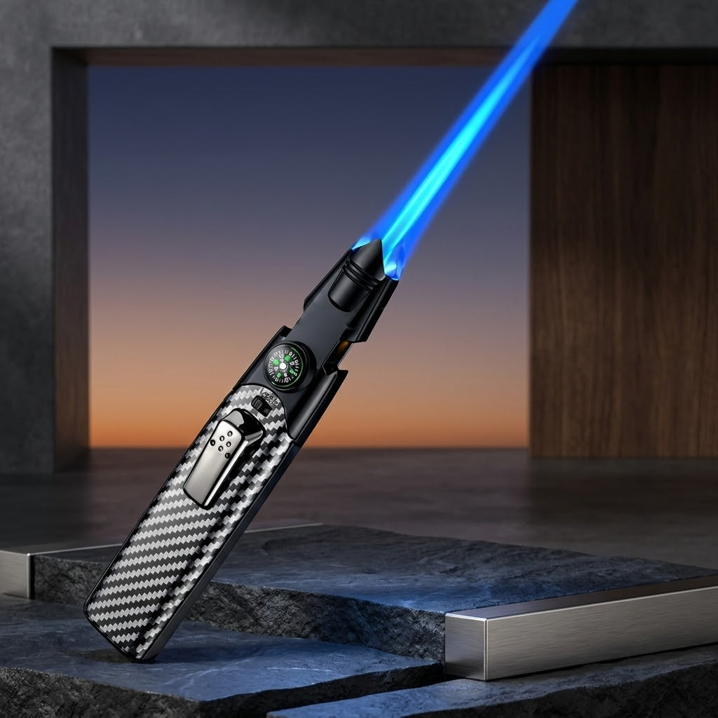 Pathfinder Flame BBQ Camping Torch Compass Lighter