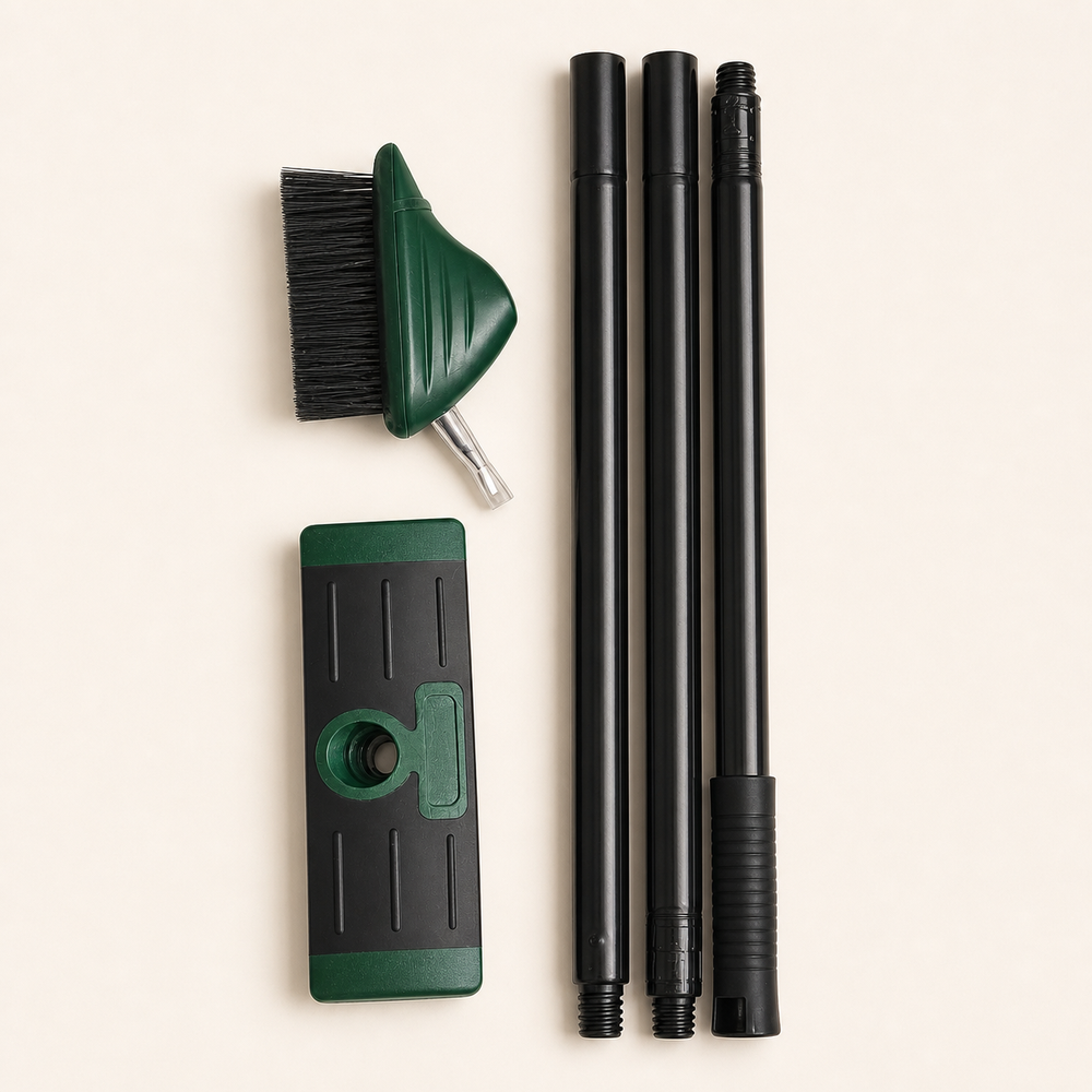 Quick-release detachable weed brush head connection