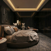 Florentine Italian Leather Minimalist Luxury Bed