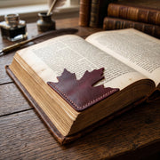 October Leaf Soft Leather Bookmark