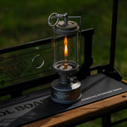Old World Glass Flame Camping Lantern