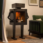 Playful Happy Robot Retro Cabinet