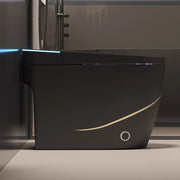 Black Pearl Futuristic Intelligent Elegant Toilet