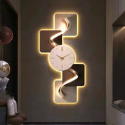 Modern Handcrafted Geometric LED Clock