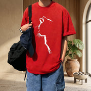 Cat Line Abstract T-Shirt