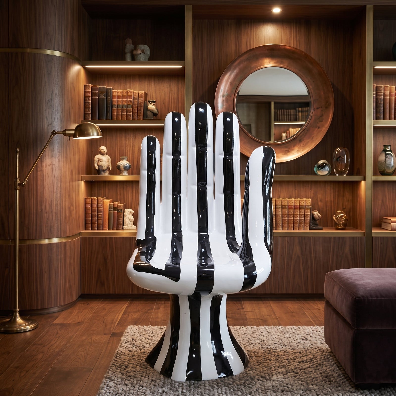 Artistic Hand-Shaped Lounge Chair