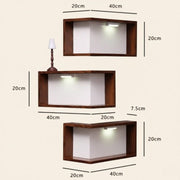 Floating Design Corner Wall Shelf