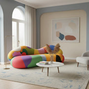 Rainbow Art Irregular Modular Lounge Sofa