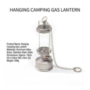 Old World Glass Flame Camping Lantern