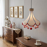 Tent Canopy Pom-Pom Pendant Ceiling Lamp