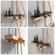 Golden Mist Dual-Mode Rainfall Shower Set