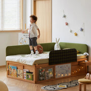 Cozy Corner Wooden Built-In Storage Children’s Bed