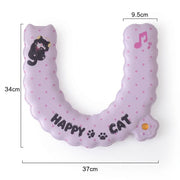Cat-Print Waterproof Toilet Seat Cushion Cover