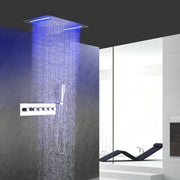Luxury Rainfall LED Color-Changing Shower Set