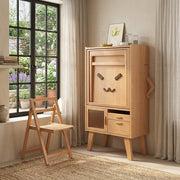 Hideaway Smile Folding Dining Table Storage Cabinet