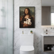 Restroom Renaissance Quirky Parody Bathroom Art Poster