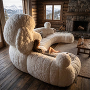 Cuddle Giant Plush Puppy Lounge Sofa