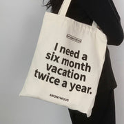 Vacation Mode Canvas Tote Bag