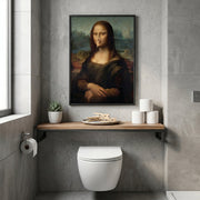 Restroom Renaissance Quirky Parody Bathroom Art Poster