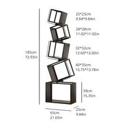 Irregular Art Iron Corner Display Bookshelf