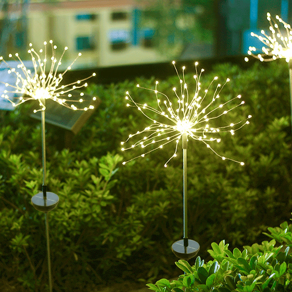 Solar firework light starburst detail