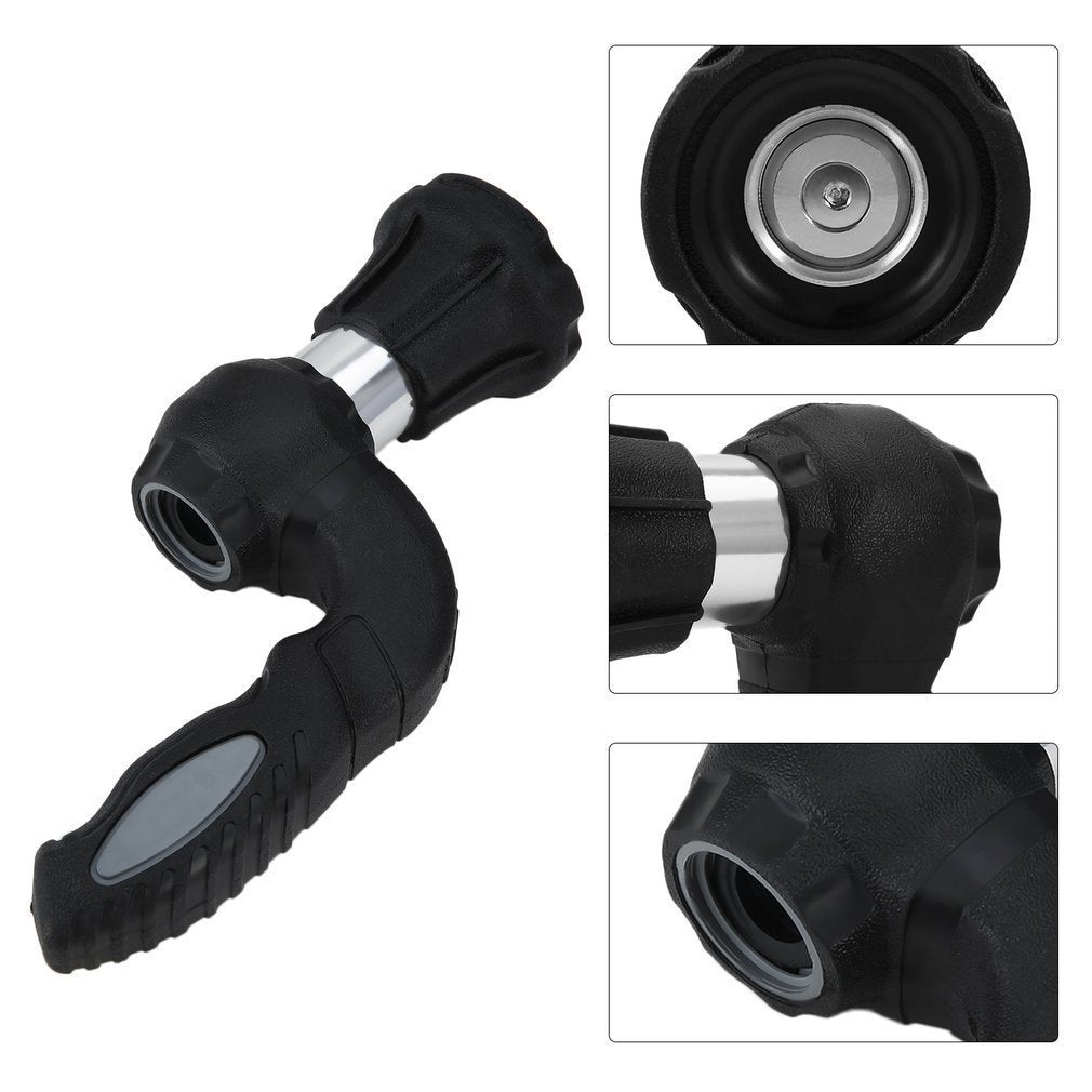 Hose blaster nozzle cleaning patio surface