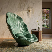 Sea Shell Velvet Accent Lounge Chair