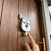 DingDog Schnauzer Magnetic Door Welcome Bell