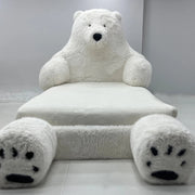 Polar Bear Giant Plush Cozy Bed
