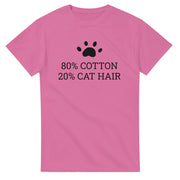 80% Cotton 20% Cat Hair Creative T-Shirt