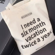Vacation Mode Canvas Tote Bag