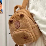 Capybara Cute Plush Kids Backpack