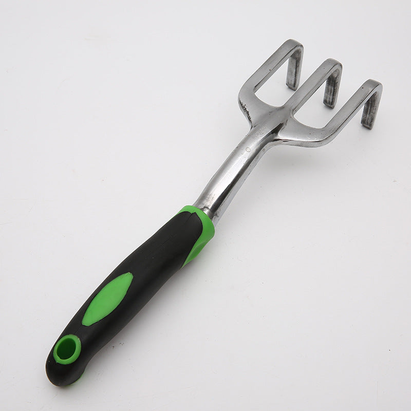 Aluminium garden hand tools close-up