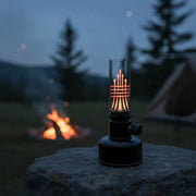Mini Gas Flame Torch Table Lamp