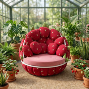 Strawberry Plush Lounge Sofa Chair