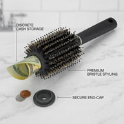 Hidden Compartment Travel Hair Brush