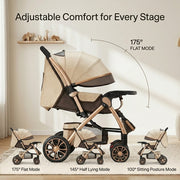 Loftcart Elevated Foldable City Baby Travel Stroller