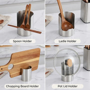 Spoon Dock Stainless Steel Utensil Rest Holder