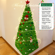 DIY Corner Hanging Felt Instant Christmas Tree